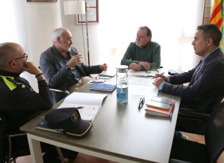 Reunió de treball de l’Ajuntament amb el director de Serveis Territorials d’Interior de la Generalitat